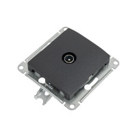 TV-розетка Systeme Electric Glossa Антрацит проходная 4DB SE GSL000792