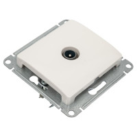 TV розетка Systeme Electric Glossa Молочная оконечная 1DB GSL000991