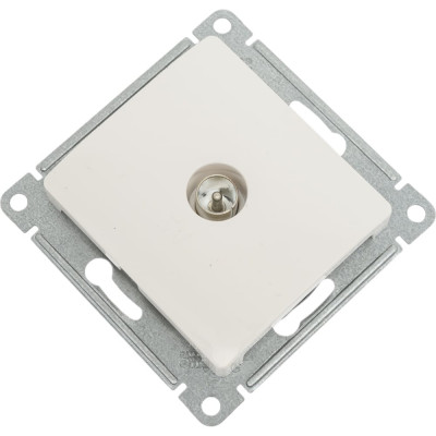 TV розетка Systeme Electric Glossa Молочная, механизм SE GSL000993
