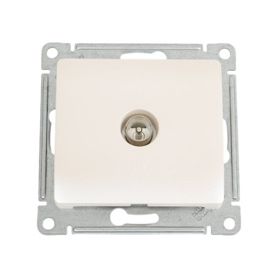 TV розетка Systeme Electric Glossa Перламутр, механизм SE GSL000693
