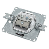 TV розетка Systeme Electric Glossa Шоколад Мех проходная 4DB SE GSL000892