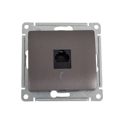 Телефонная розетка Systeme Electric Glossa Графит RJ11 SE GSL001381T