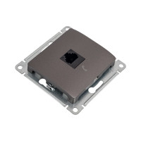 Телефонная розетка Systeme Electric Glossa Графит RJ11 SE GSL001381T