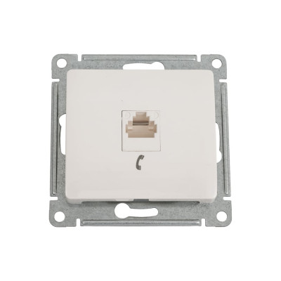 Телефонная розетка Systeme Electric Glossa Молочная RJ11 SE GSL000981T