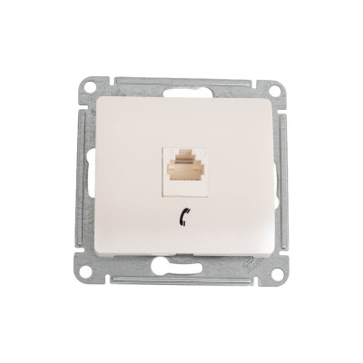 Телефонная розетка Systeme Electric Glossa Перламутр RJ11 SE GSL000681T