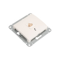 Телефонная розетка Systeme Electric Glossa Перламутр RJ11 SE GSL000681T