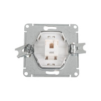 Телефонная розетка Systeme Electric Glossa Перламутр RJ11 SE GSL000681T
