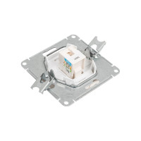 Телефонная розетка Systeme Electric Glossa Перламутр RJ11 SE GSL000681T