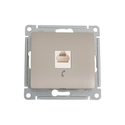 Телефонная розетка Systeme Electric Glossa Платина RJ11 SE GSL001281T