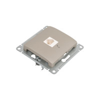 Телефонная розетка Systeme Electric Glossa Платина RJ11 SE GSL001281T