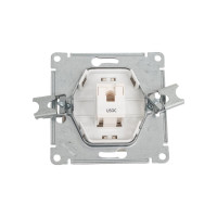 Телефонная розетка Systeme Electric Glossa Платина RJ11 SE GSL001281T