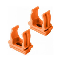 Крепеж-клипса для труб Урал ПАК оранжевая, d25 мм, 10 шт. АТ-40125-010