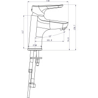 Смеситель для раковины Swedbe Venado Plus с каналом для подключения фильтра 1615