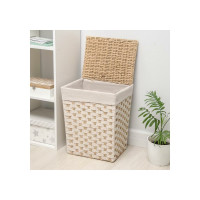 Корзина для белья Доляна Уют плетеная прямоугольная 39x29x48 см 5469842