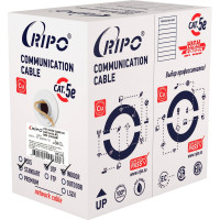 Витая пара RIPO U/UTP 4 CAT5E 24AWG нг-LSZH Cu Standart, U/UTP-5e нг А-HF 4x2x0.5, 305м 001-112007