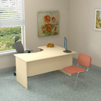 Эргономичный стол ФЕЛИКС Система-M 160x120x74.5 см клен ПК-ССМ-СТЭ160x120Л/Д-В3-99