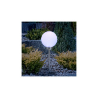 Садовый светильник ЭРА ERASF22-20 Шар белый, на солнечной батарее, 15 см, Б0053374