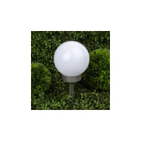 Садовый светильник ЭРА ERASF22-20 Шар белый, на солнечной батарее, 15 см, Б0053374
