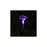 Садовый светильник ЭРА ERASF22-19 Лилия, на солнечной батарее, 75 см, Б0053379