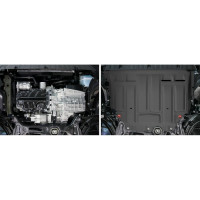 Защита картера + КПП + комплект крепежа АвтоБроня Сталь Volkswagen Taos 2021- V - 1 4 111.05127.1