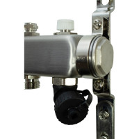 Коллекторная группа в сборе с термостатическими и запорными клапанами ONDO нерж сталь, 12 вых. OKGSP012