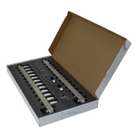 Коллекторная группа в сборе с термостатическими и запорными клапанами ONDO нерж сталь, 12 вых. OKGSP012