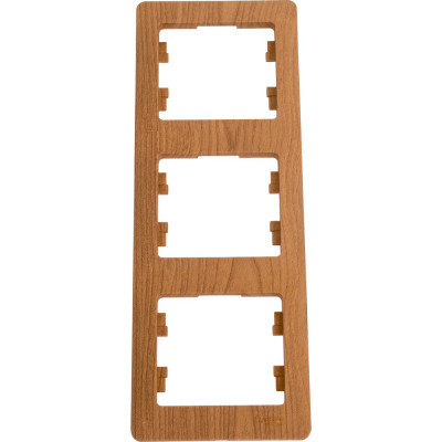 3-ая рамка Systeme Electric Glossa Дерево Дуб, вертикальная GSL000507