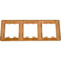 3-ая рамка Systeme Electric Glossa Дерево Дуб, вертикальная GSL000507