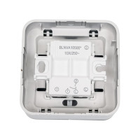 2-клавишный выключатель Systeme Electric Blanca о/у без пласт. алюминий, 10А BLNVA105003