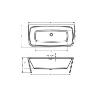 Акриловая ванна RIHO ADORE FS 180x86 B086001005