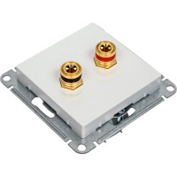 Аудиорозетка Systeme Electric AtlasDesign Жемчуг двухместная SE ATN000487
