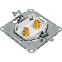 Аудиорозетка Systeme Electric AtlasDesign Жемчуг двухместная SE ATN000487