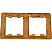 2-ая рамка Systeme Electric Glossa Дерево Дуб, вертикальная GSL000506