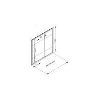 Шторка для ванны Aquanet Practic 165 AE10-B-165H150U-CP 00273602