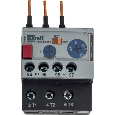 Тепловое реле DEKraft РТ03-09-18-2.50A-3.60A 23110DEK 278711