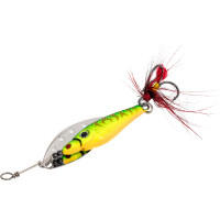 Вращающаяся блесна LUCKY JOHN TRIAN BLADE LONG, 12.0г, цвет 008, в блистере LJTBL12-008