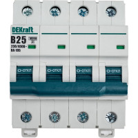 Автоматический выключатель Dekraft ВА105-4P-025A-B 13143DEK