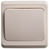 Выключатель кнопочный 1-клавишный Systeme Electric (Schneider Electric) Этюд, 10 А, кремовый, арт. KC10-001K
