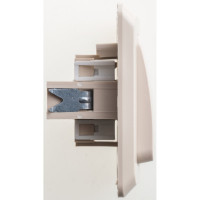 Выключатель кнопочный 1-клавишный Systeme Electric (Schneider Electric) Этюд, 10 А, кремовый, арт. KC10-001K