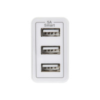 Сетевое зарядное устройство DIGMA DGWC-3U-5A-WG 5A универсальное, белый 1079232