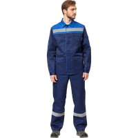 Костюм Эксперт Спецодежда Практик 1, темно-синий/василек, р. 52-54, рост 170-176 6446000053211
