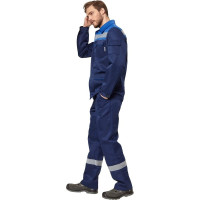 Костюм Эксперт Спецодежда Практик 2, темно-синий/василек, р. 60-62, рост 194-200 6446000031066