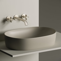 Умывальник чаша Ceramicanova Element накладная, овальная 600x415x135 мм CN6047MC