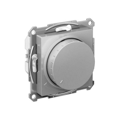 Светорегулятор Systeme Electric ATLASDESIGN (диммер) повор-нажим, LED, RC, 400Вт, механизм, АЛЮМИНИЙ ATN000323