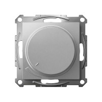 Светорегулятор Systeme Electric ATLASDESIGN (диммер) повор-нажим, LED, RC, 400Вт, механизм, АЛЮМИНИЙ ATN000323