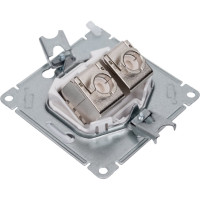 Двойная компьютерная розетка Systeme Electric ATLASDESIGN RJ45+RJ45, кат.6А, механизм, БЕЛЫЙ ATN000188