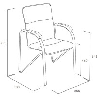 Стул Фабрикант Самба BOX2 искусственная кожа DO №350 черный Орех 1031 CH X1508669