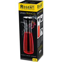 Графин для воды Regent Inox Linea Franco 1.5 л с фильтр-пробкой 93-FR-BR-01-1500