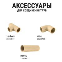 Труба гладкая жесткая TDM ELECTRIC ПВХ d 25 длина 2 м упак. 37 шт. индивид. штрихкод, "ЭКО" сосна SQ0404-0043