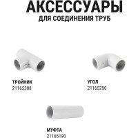 Труба гладкая жесткая TDM ELECTRIC ПВХ d 25 длина 2 м индивид. упак. 37 шт. штрихкод, белая SQ0404-0033